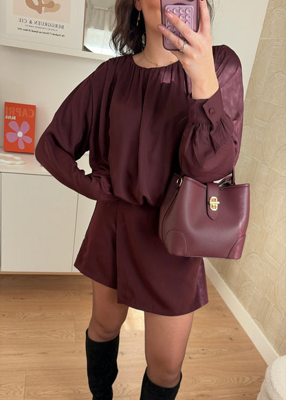 Combinaison bordeaux - LYDIE
