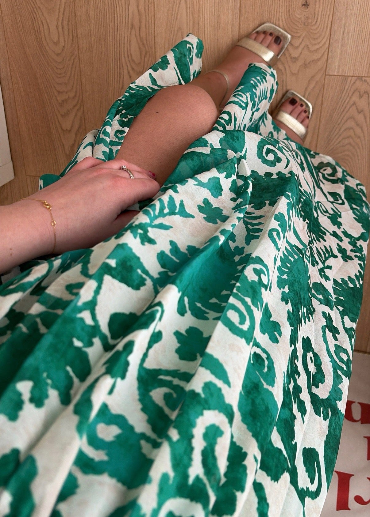 Robe longue à motifs - CLARISSE