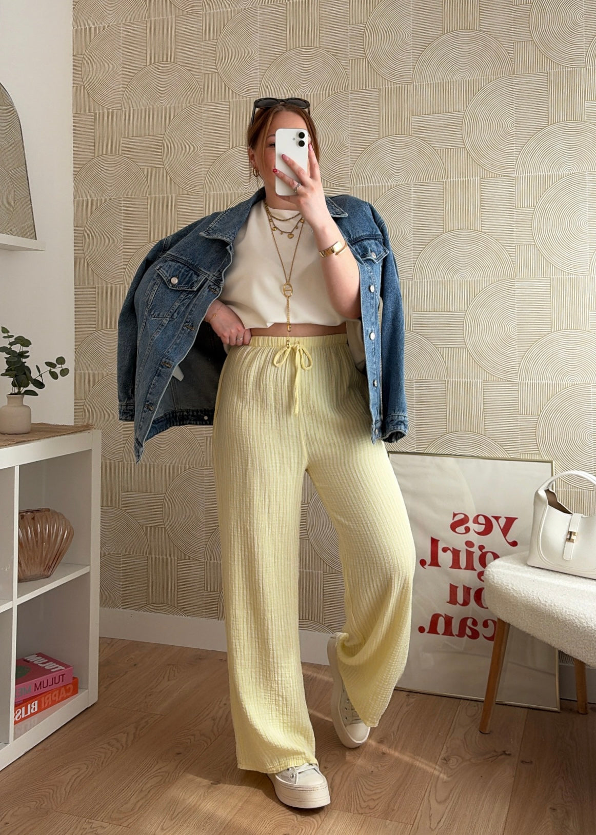 Pantalon jaune - GAZE DE COTON