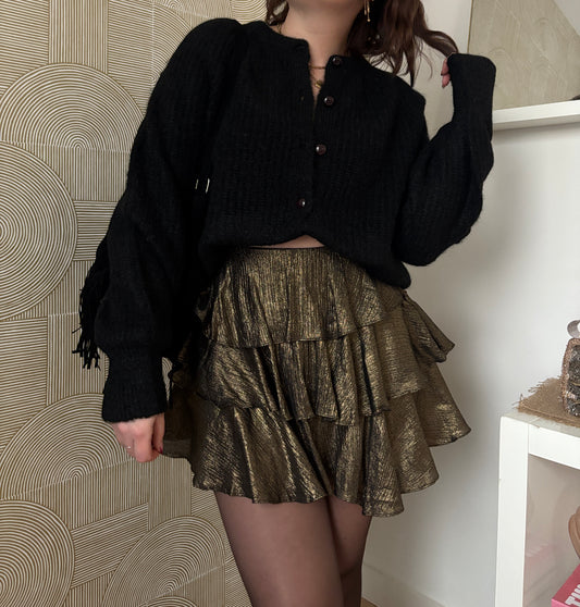 Jupe-short dorée - STAR