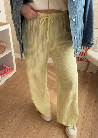 Pantalon jaune - GAZE DE COTON