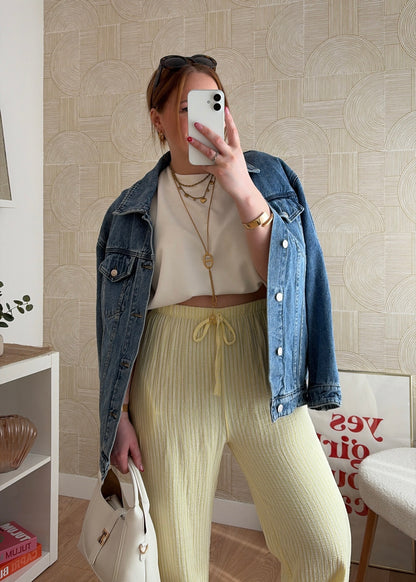 Pantalon jaune - GAZE DE COTON