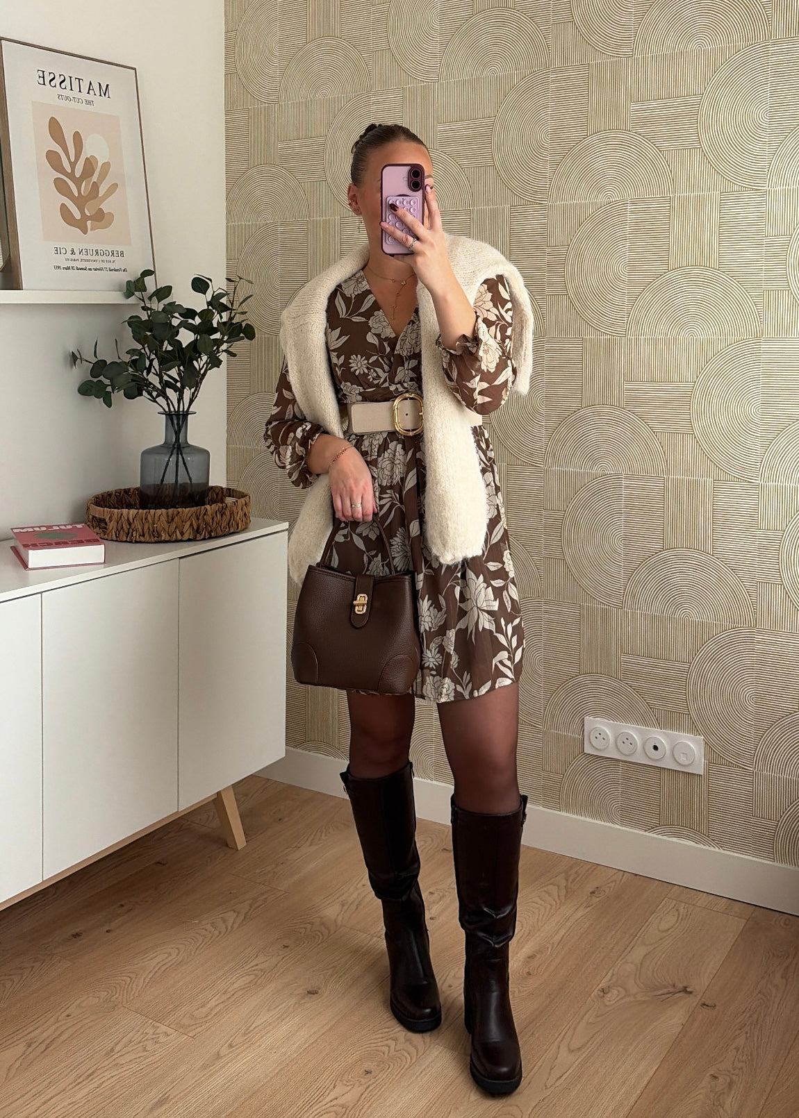 Robe courte kaki - ALYAH