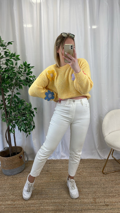 Pantalon stretch blanc VANILLA