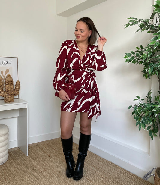Robe bordeaux - ZEBRA