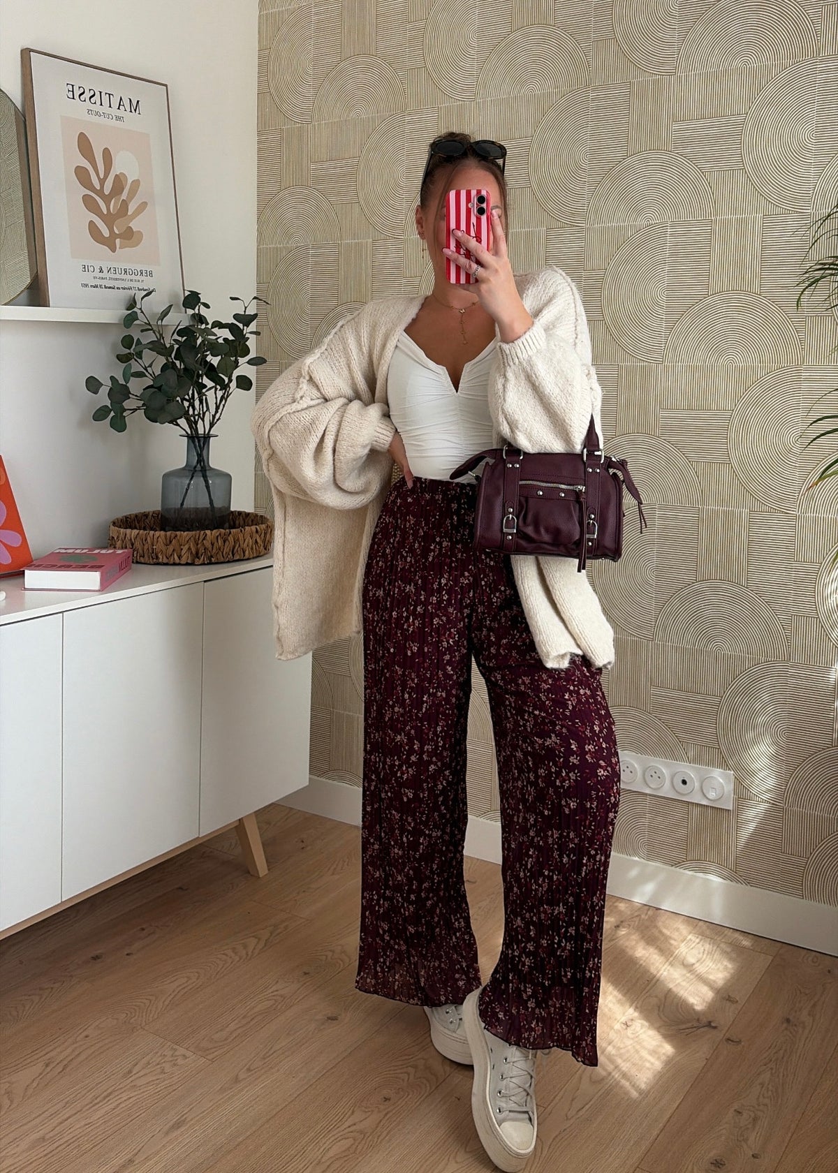 Pantalon plissé - MOKA