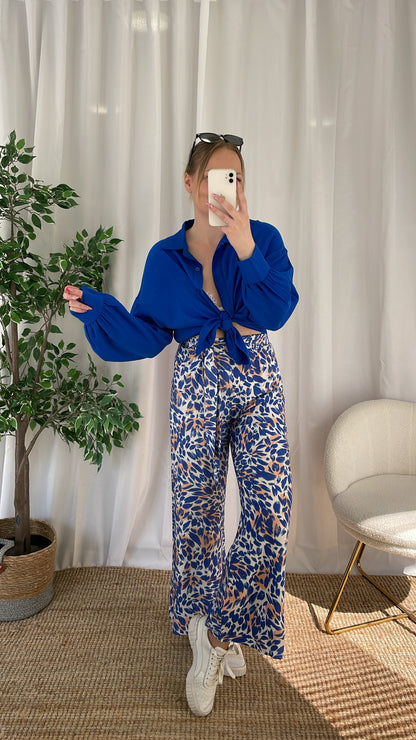 Pantalon fluide NANY - Bleu