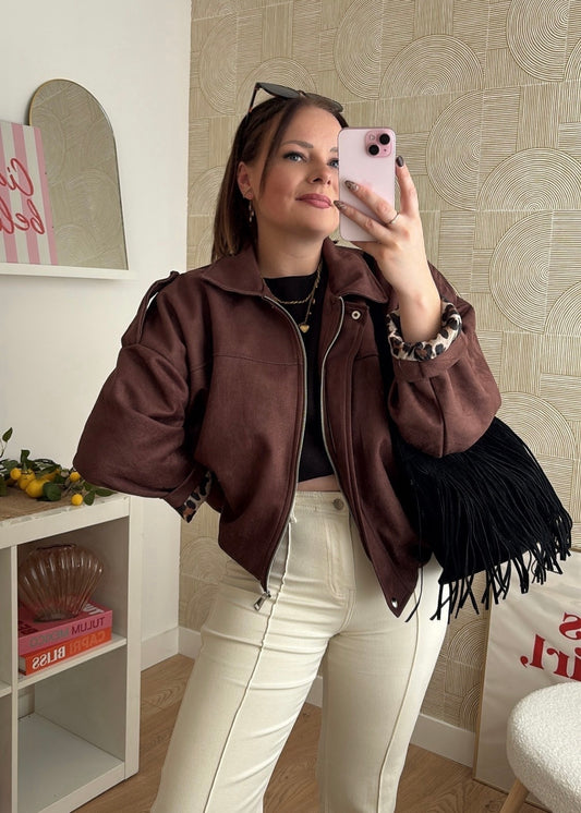 Veste chocolat - AMBER