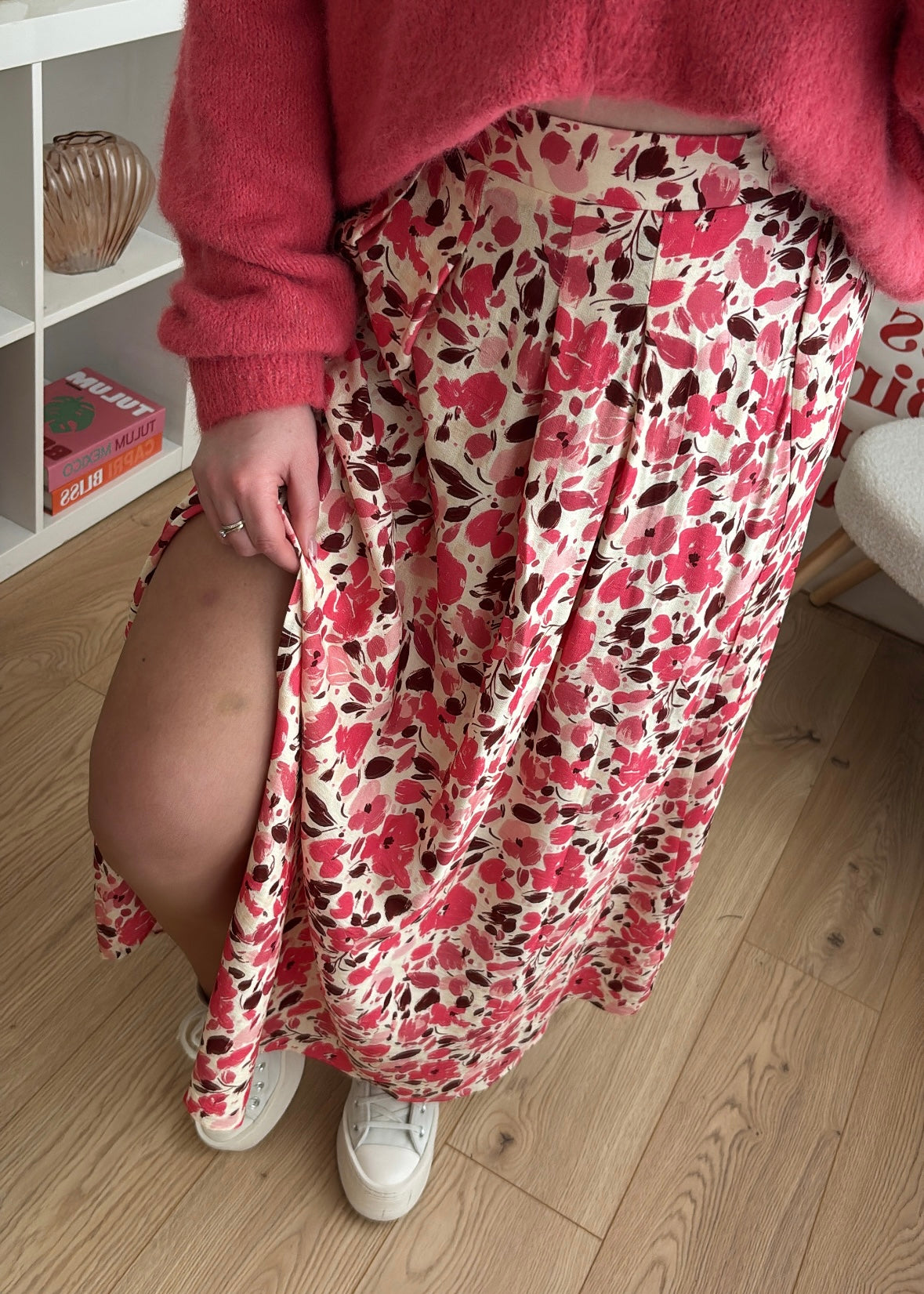 Jupe longue rose - ALMA