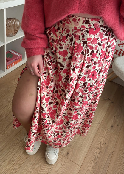 Jupe longue rose - ALMA