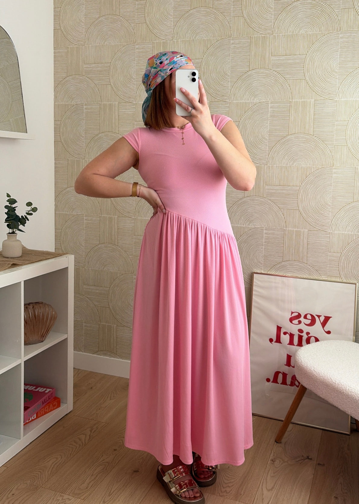 Robe longue rose - HARMONY