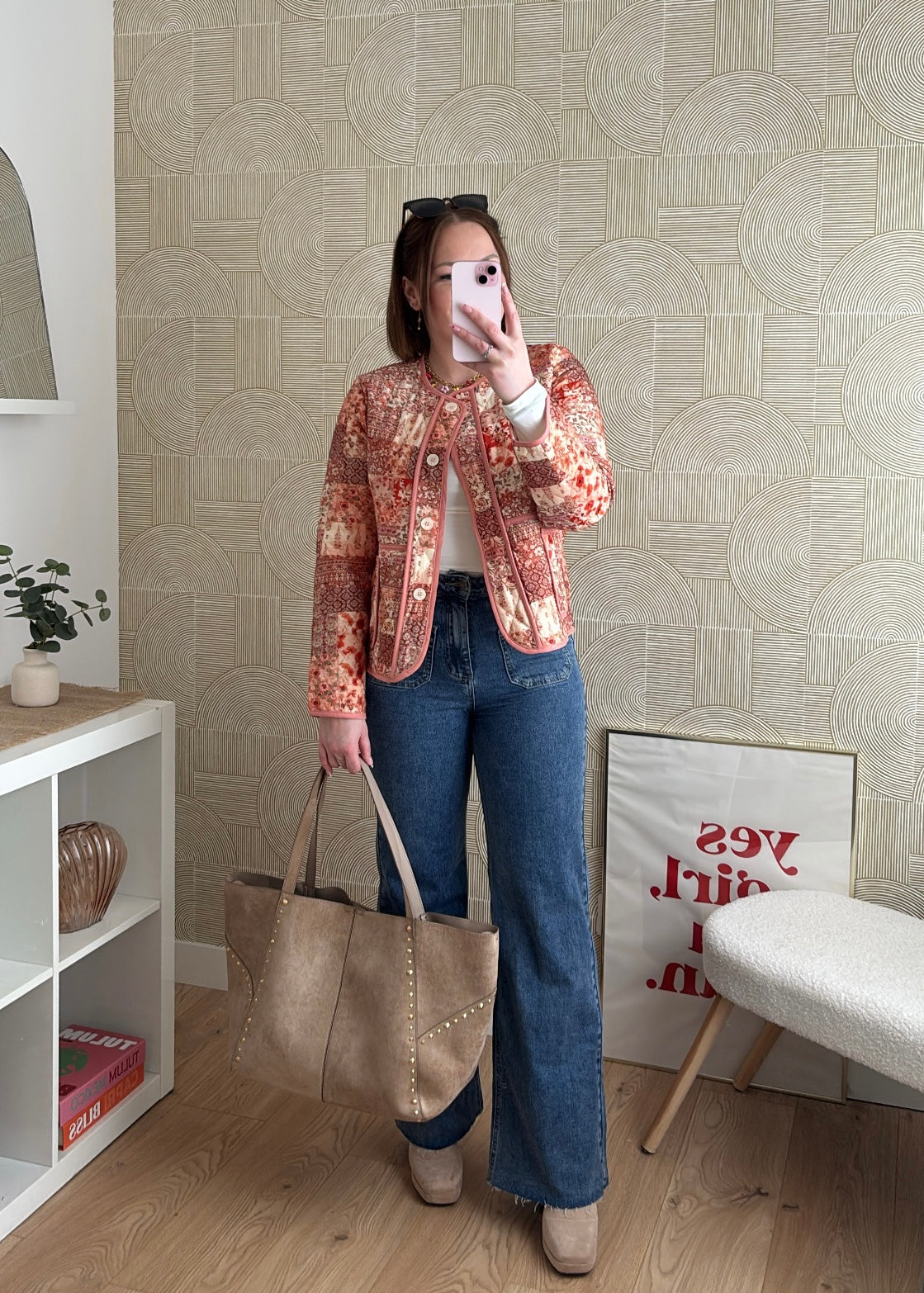 Veste fleurie - PATCHWORK