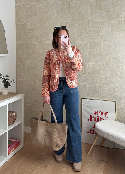 Veste fleurie - PATCHWORK