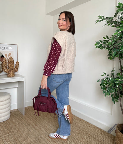 Gilet feutrine écru - OLIVIA
