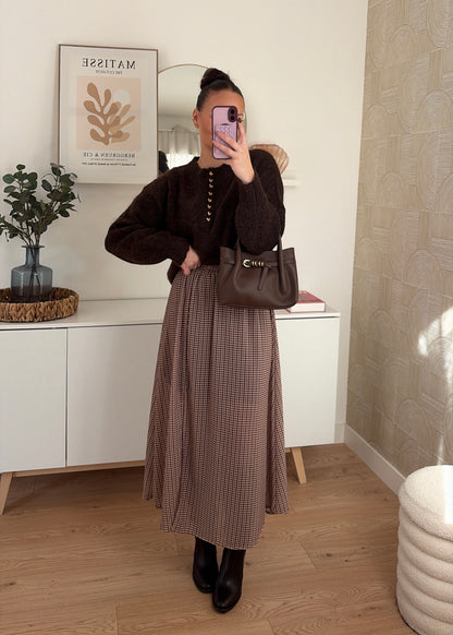 Jupe longue choco - CARRYA