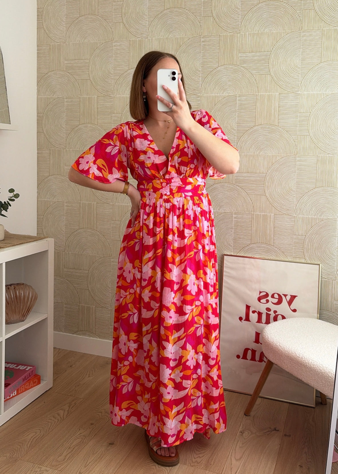 Robe longue fuchsia - BLOOM