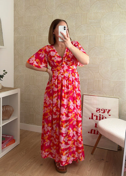 Robe longue fuchsia - BLOOM
