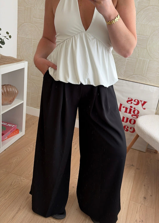 Pantalon noir - PALAZZO