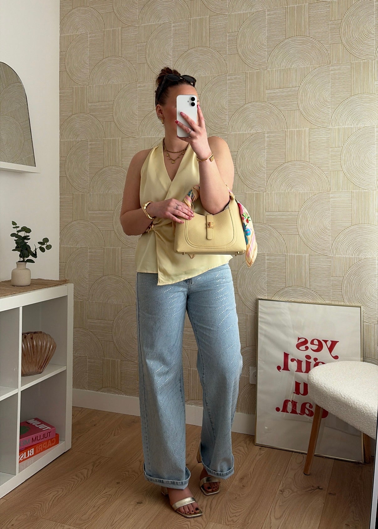 Top drapé jaune - BIJOU