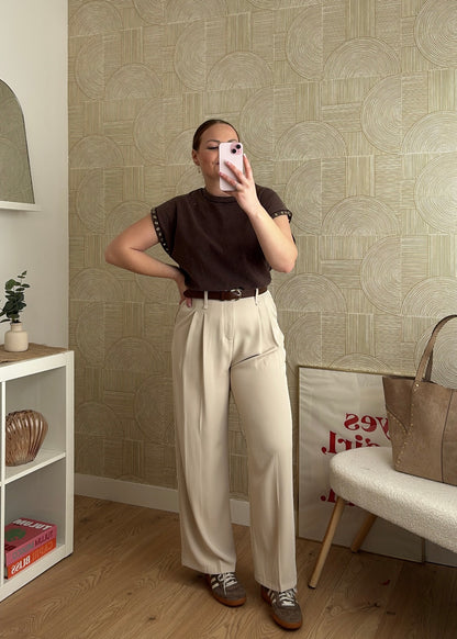 Pantalon écru - SANDRO