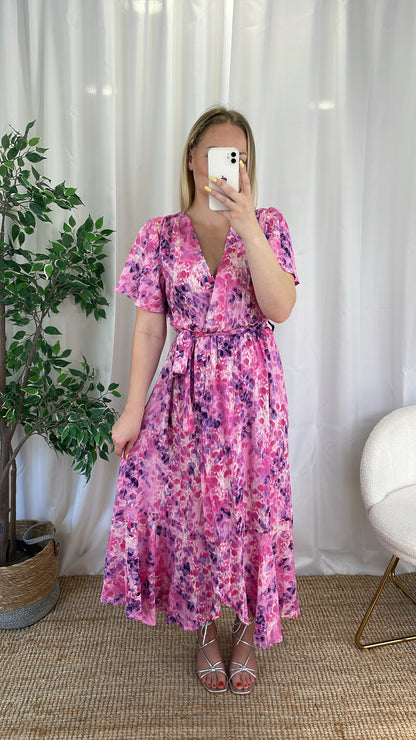 Robe longue rose - PAPYAE