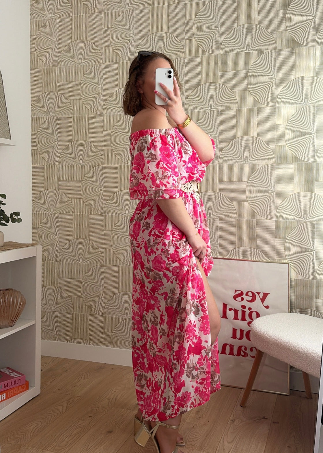 Robe longue rose - HAWA