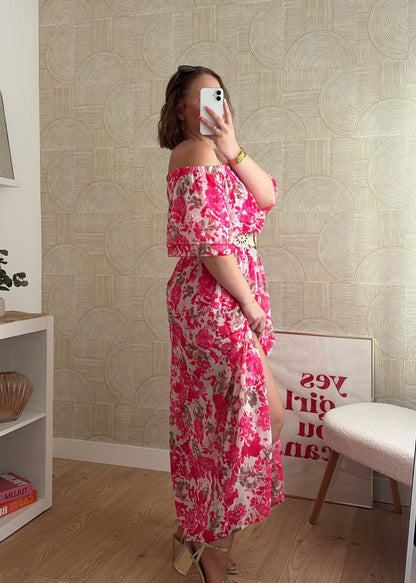 Robe longue rose - HAWA