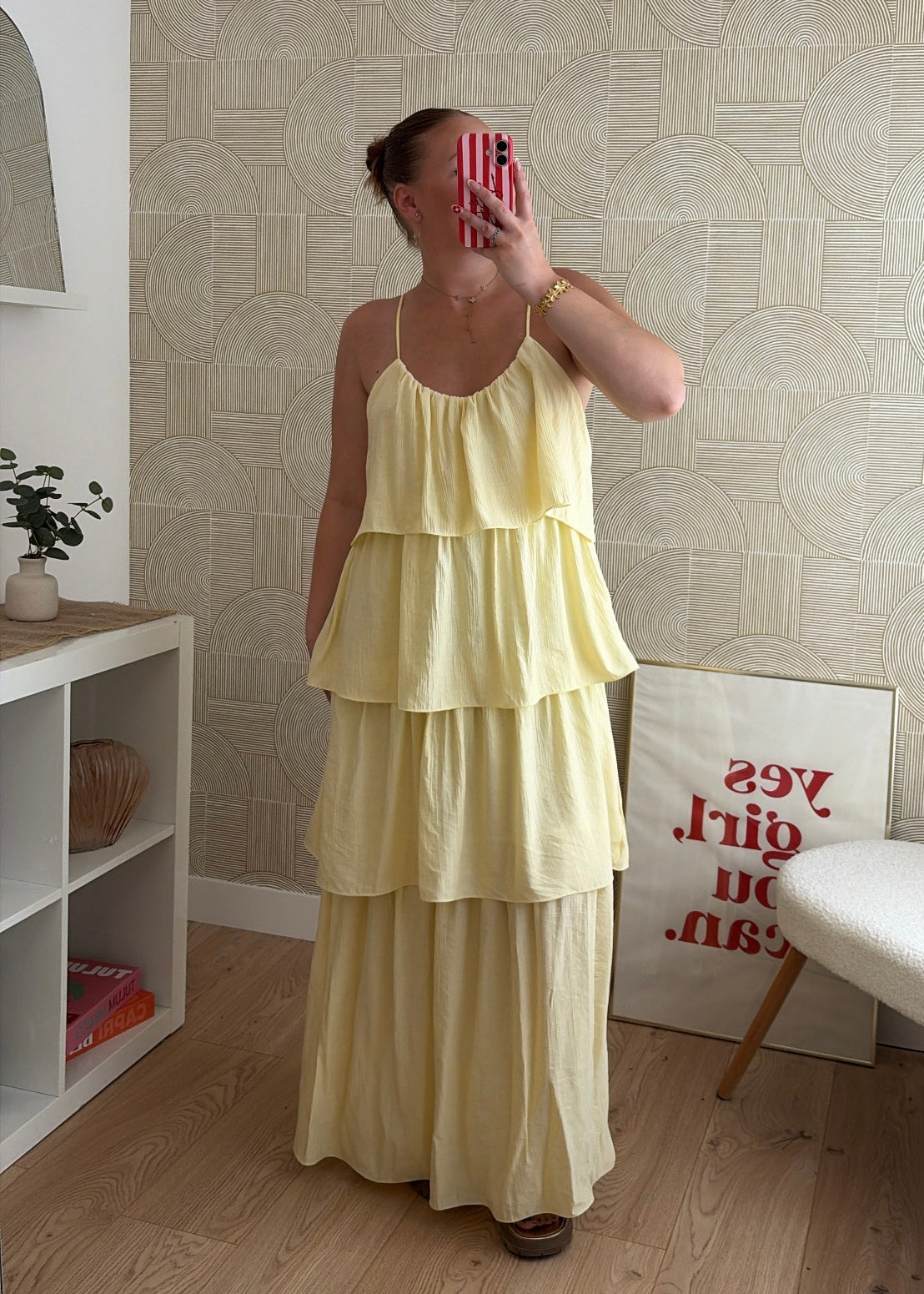 Robe longue jaune - ZOÉ