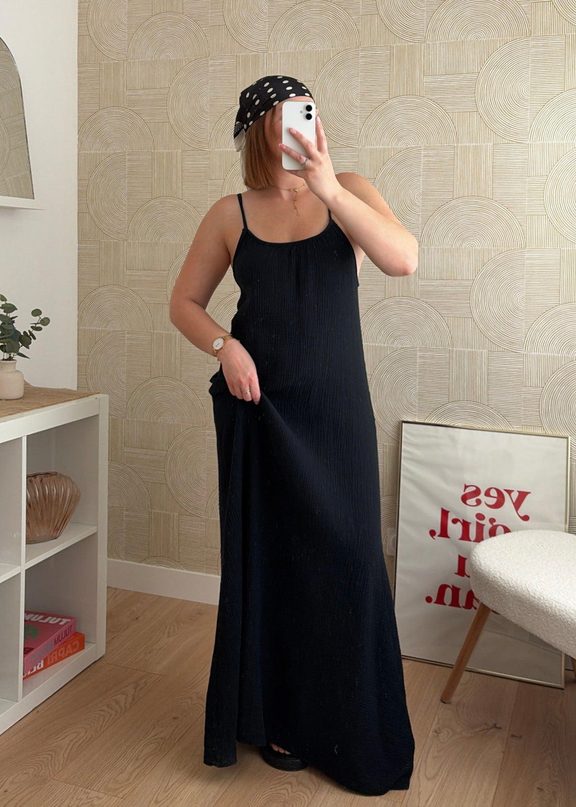 Robe longue noire - NAOMIE