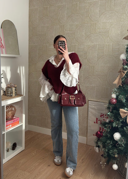 Pull bordeaux - MANGA