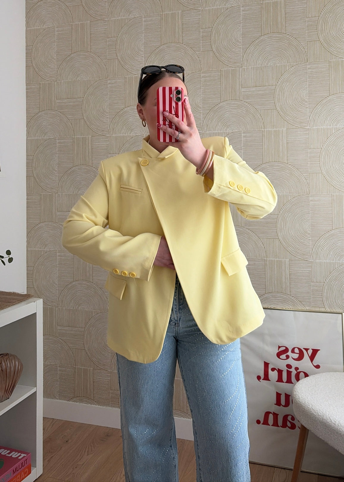 Blazer asymétrique jaune - ELSA
