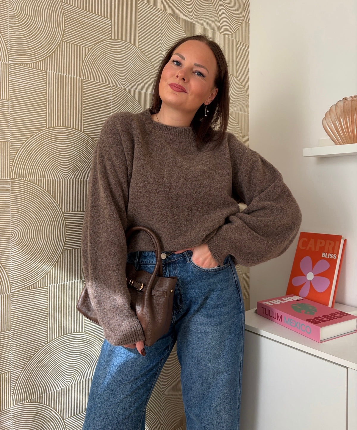 Pull marron - LÉONIE