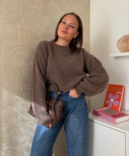 Pull marron - LÉONIE