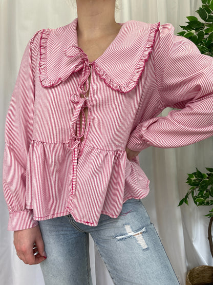 Blouse à nœuds ROXY - Rose