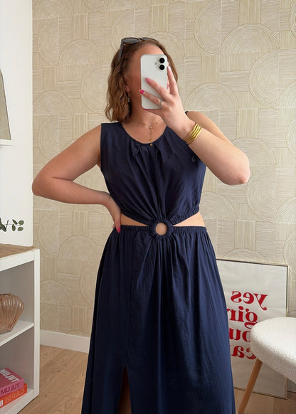 Robe longue navy - MARINA