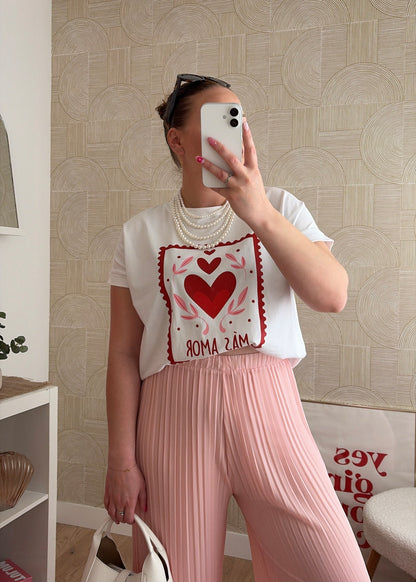 Pantalon plissé baby rose - LYNE