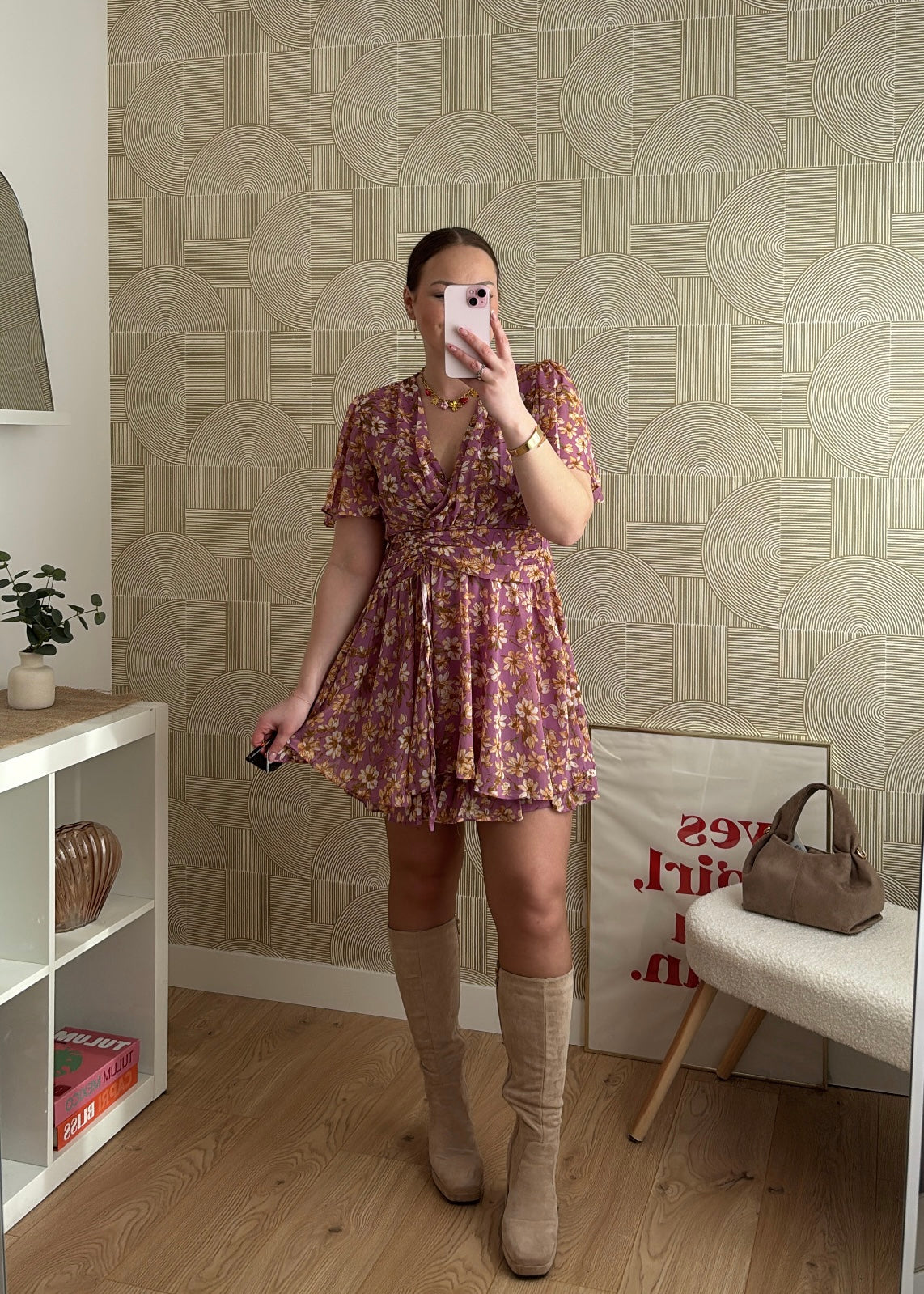 Robe courte fleurie - NINHA