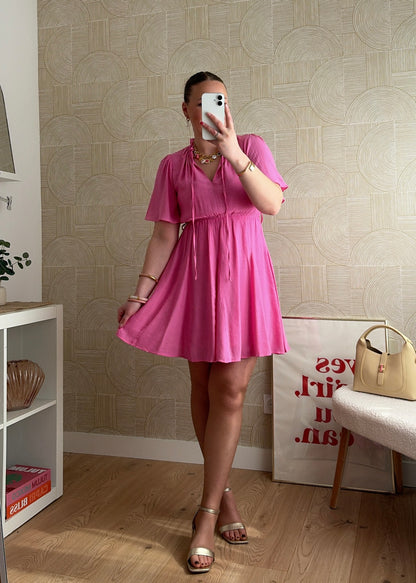 Robe courte rose - LADY