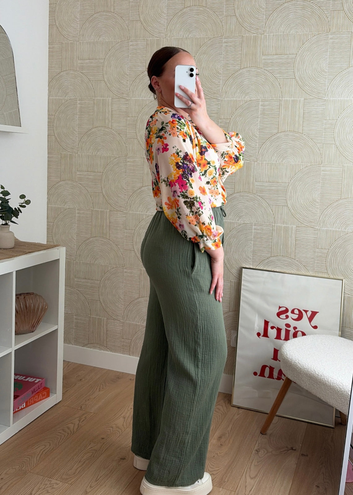Pantalon kaki - GAZE DE COTON