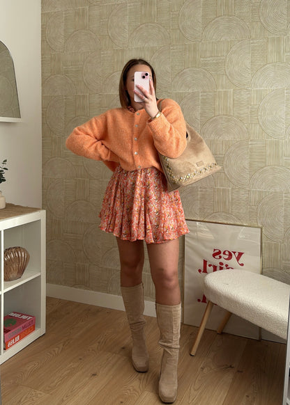 Robe fleurie orange - MANGA