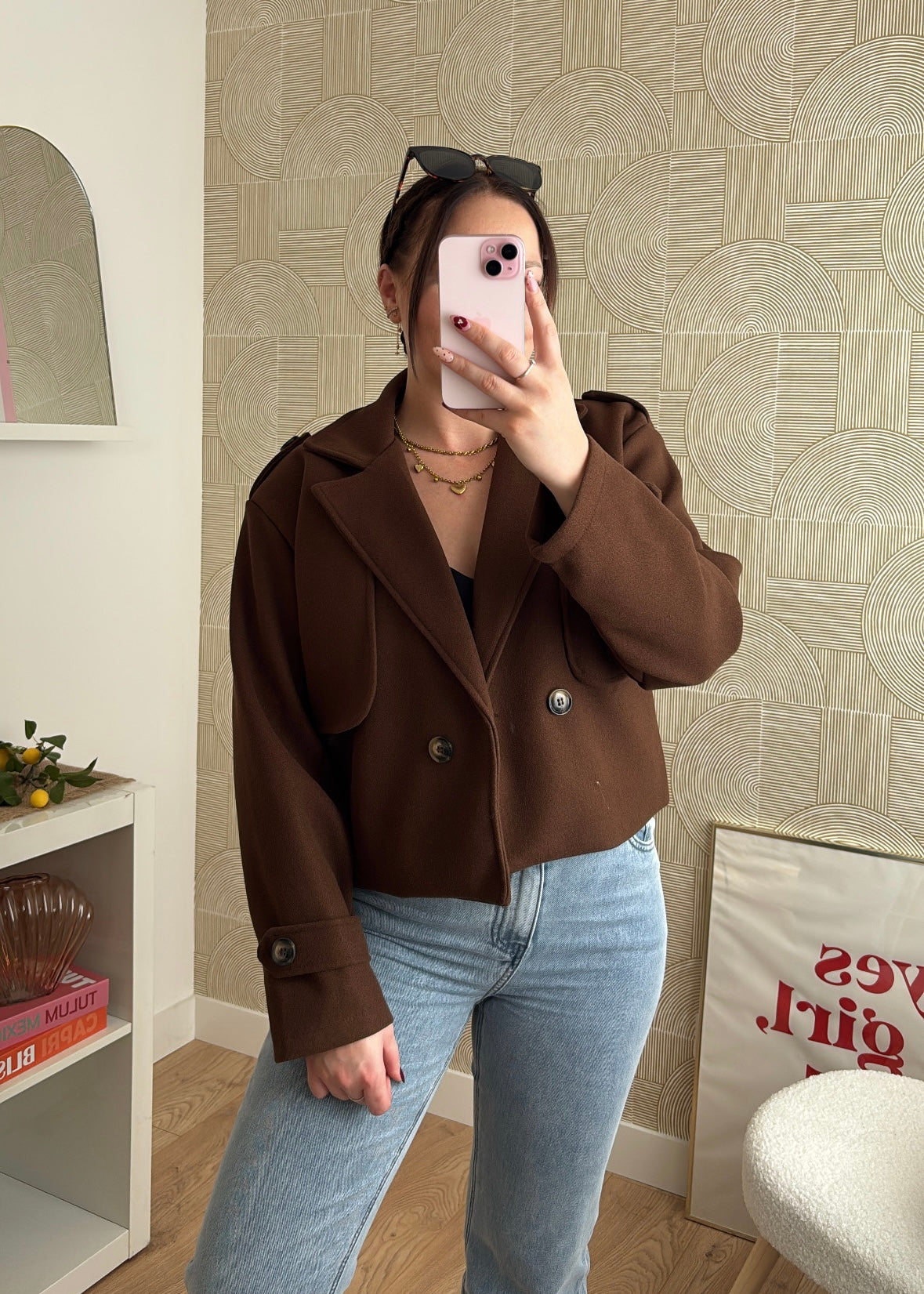 Veste courte choco - MODA