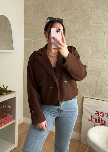 Veste courte choco - MODA