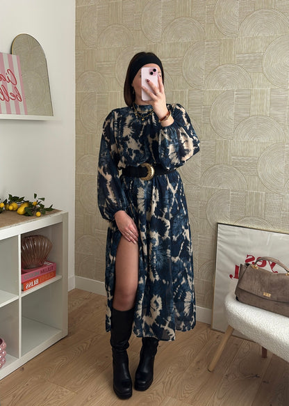 Robe longue navy - TIE & DYE