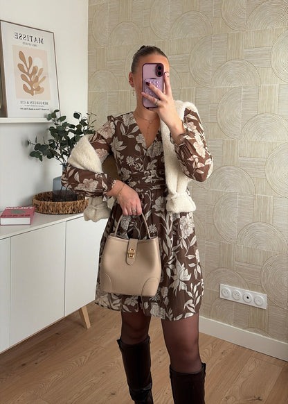 Robe courte kaki - ALYAH