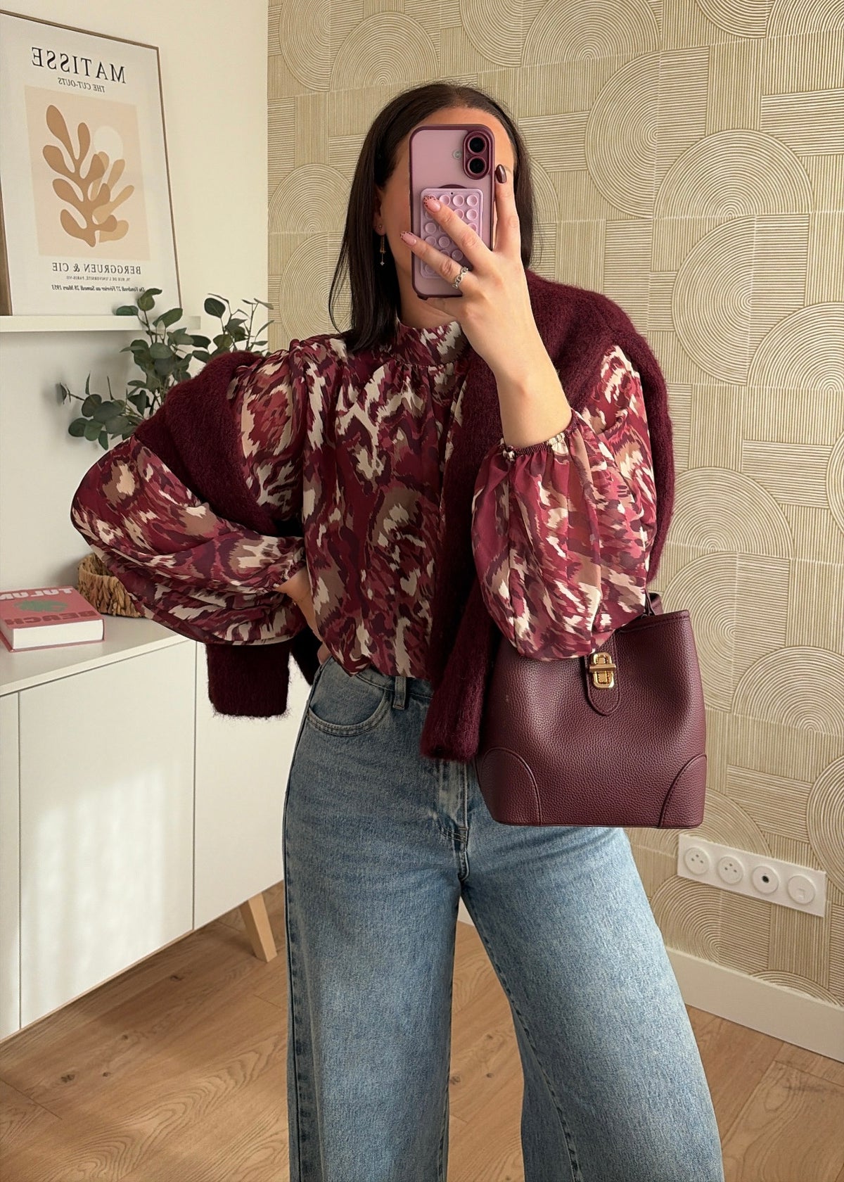 Blouse bordeaux - ELIZA