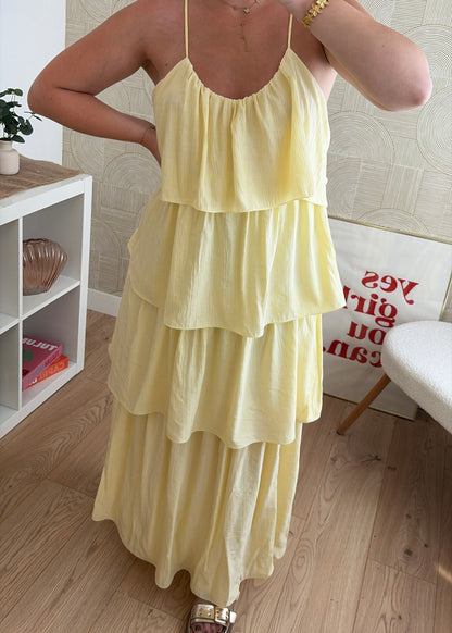 Robe longue jaune - ZOÉ