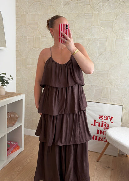 Robe longue choco - ZOÉ