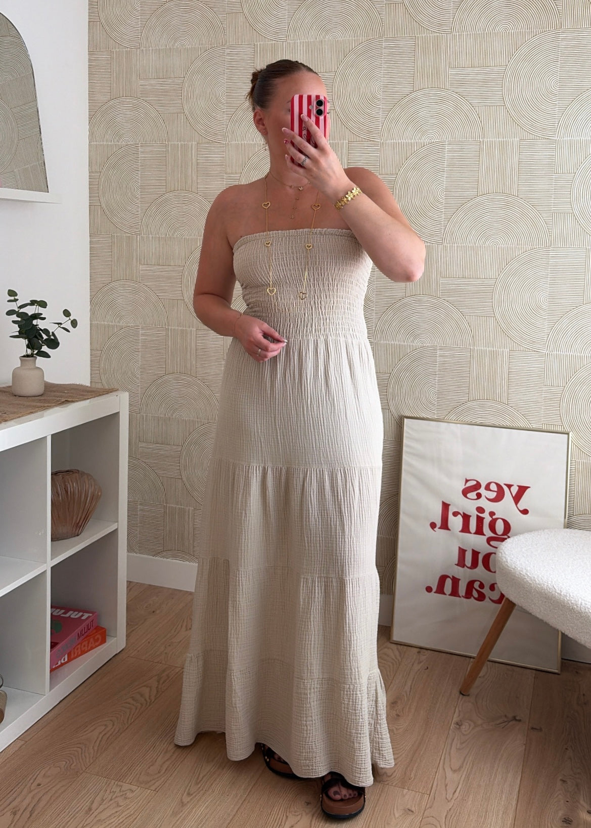 Robe bustier beige - MAËLYS