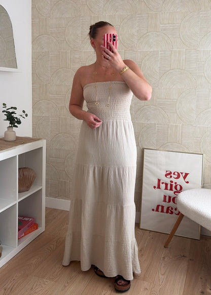 Robe bustier beige - MAËLYS