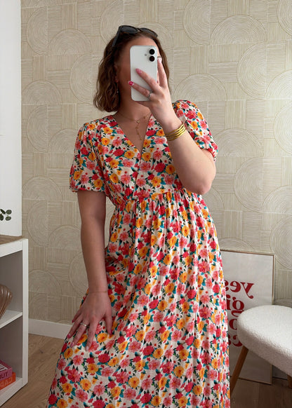Robe longue fleurie - ROSALIE